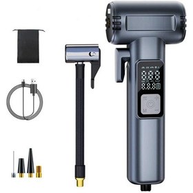 Resim Zhltools St-5530 Dijital Şarjlı Araç Lastik Hava Şişirme Pompası Power Bank Penere Kırıcı 