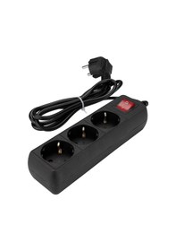 Resim S-link Spg3-x-3 1.5m 3lü Akım Korumalı Blister Kutulu Siyah Priz Diğer 