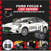 Resim Ford Focus 4 2018-2024 Kısa Far Uyumlu Şimşek Etkili Led Xenon Premium Series H7 