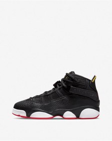 Resim Nike Air Jordan 6 Rings Playoffs Siyah Kırmızı 322992-063 Erkek Ayakkabı 