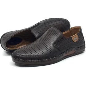 Resim Catelli %100 Içi Dışı Deri Ortopedik Erkek Yazlık Rahat Günlük Hafif Topuk Masajlı Çarık Ayakkabı 40-45 