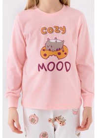 Resim Rolypoly Kız Çocuk Uzun Kol Pijama Takım A.pembe-1722 Pembe 