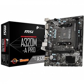 Resim MSI A320M-A Pro AMD A320 AM4 DDR4 3200 MHz Masaüstü Anakart 