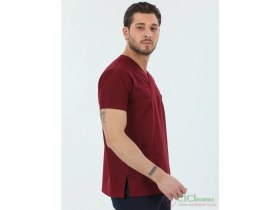 Resim Cici Forma Zarf Yaka Bordo Erkek Üst 