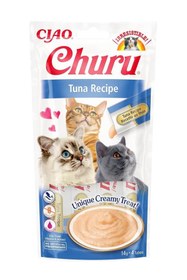 Resim Inaba Ciao Churu Cream Ton Balıklı 4x14 gr Kedi Ödül Kreması 
