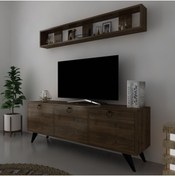 Resim Myniture Home & Living Icon Raflı Tv Ünitesi Q3029-2 Kulplu Dolaplı Modern Tv Sehpası 