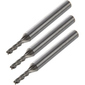 Resim Bueattuh 3 Adet 3mm x 6mm x 12MM x 60MM 4 Flüt Hss Al End Frilling Kesici Aracı (Yurt Dışından) 