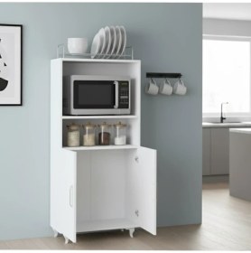 Resim Yaman Dekorasyon 2 Kapaklı Mini Fırın ve Mikrodalga Dolabı 