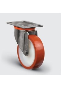 Resim EZ01ZKP125 Döner Tablalı Poliüretan Kaplı Tekerlek Çap:125 
