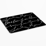 Resim Genel Markalar Beyaz Yazılar Kare Baskılı Mouse Pad-2211 