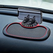 Resim Multi-Functional Car Anti-Slip Mat Phone Mount, 360° Dönen Kuğu Braketi, Silikon Gösterge Paneli Araba Ped Matı, Enstrüman Paneli Braketi Anti-Slip Mat, Evrensel Sürüş Konumu, PVC Malzeme, Ürün Detaylarını Görüntüleyin 