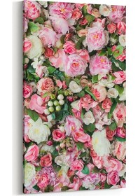 Resim Olla 40x80 Cm 11606dd Çiçek Görseli Dikey Dar Kanvas Tablo 