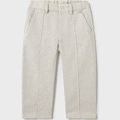 Resim Mayoral 1576 Erkek Bebek Keten Pantalon Krem 