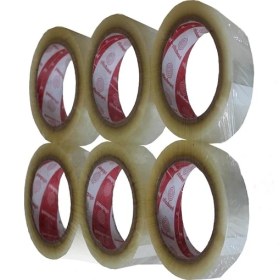 Resim Atlas Bant Koli Bandı 45 mm 100 mt Şeffaf 6 Adet Atlasbant 