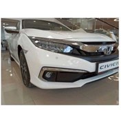 Resim Karva Çmk Honda Civic Fc5 2019-2021 Ön Sis Kaşı Kaplaması Nikelaj (MAKYAJLI KASA) 