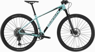 Resim BIANCHI NITRON 9.4 XT KARBON ERKEK DAĞ BİSİKLETİ 480H HD 29 JANT 12 VİTES DEORE CELESTE SİYAH Bianchi