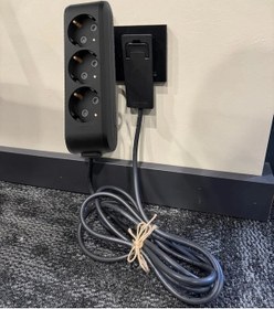 Resim Viko Uzatma Kablosu Siyah 3 Lü 1.5m Ultra İnce Fiş - Dar Alanlarda Maksimum Yer Tasarrufu Sağlar. 1.5 M 