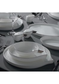Resim Jumbo Goddess Platin 61 Parça 12 Kişilik Yemek Takımı Platin 