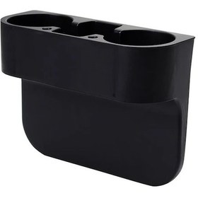 Resim Chuangyinshop Black- 1pc 3ü1 Araç Koltuğu Düzenleyici Cup Holder Telefon Yuvası İle Tüm Araçlar İçin 