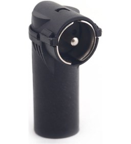 Resim Xindoker Oto Radyo Anten Adaptörü - Dın'den Iso'ya Dönüştürücü, Yeni Radyo Montajı İçin, Kesme/söyleme Gerektirmez, Siyah Plastik-krom Kapaklı 