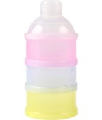 Resim Vkemall 3 Katmanlı Pratik Süt Tozu Saklama Kabı - Mama, Şeker Ve İlaçlar İçin 