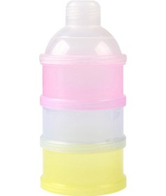 Resim Vkemall 3 Katmanlı Pratik Süt Tozu Saklama Kabı - Mama, Şeker Ve İlaçlar İçin 