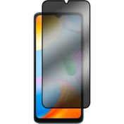Resim Microcase Xiaomi Redmi 10C - Poco C40 Privacy Gizlilik Filtreli Tam Kaplayan Cam Koruma - AL3125 