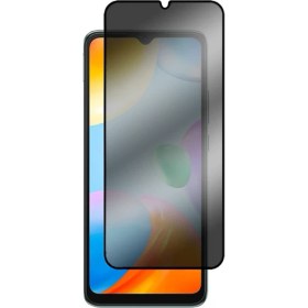 Resim Microcase Xiaomi Redmi 10C - Poco C40 Privacy Gizlilik Filtreli Tam Kaplayan Cam Koruma - AL3125 