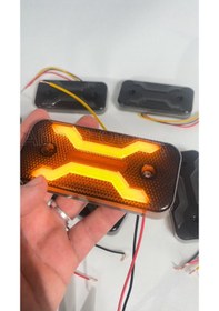 Resim Ahmet Otomotiv Füme Dark Model Sarı-turuncu Led Lamba 