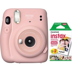 Resim FUJIFILM - Instax mini 11 Siyah Fotoğraf Makinesi 20li Film 