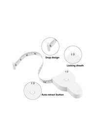 Resim Pink-3 Adet Ölçüm Bandı Otomatik Teleskopik Bant Bant Taşınabilir Dikiş Terzi Terzilik Ölçüm Cetveli Bel Göğüs Bacaklar 