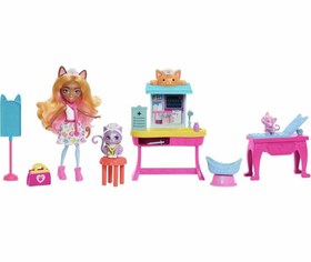 Resim Enchantimals Klinik Oyun Seti Şehirde Gezinti HLH22 