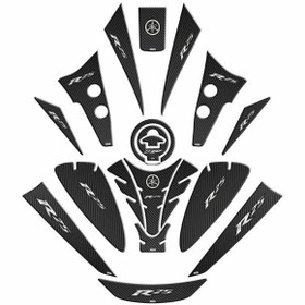Resim GOGOPREMİUM YAMAHA R25 2019 - 2024 UYUMLU TANK PAD SET 001 