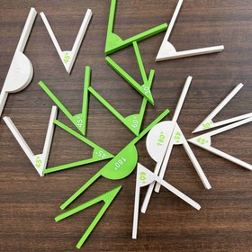 Resim 1 Takım Çok Renkli Matematik Eğitim Araçları: Geometrik Açı Gösterim Seti, Öğrenme Yardımcısı ve Bilişsel Gelişim İçin 