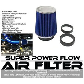 Resim Oto Filtre Açık Hava Kapalı Performans Filtresi Aparatlı Mavi Osn-0859 