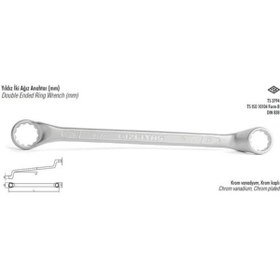 Resim İzeltaş 8x9 Yıldız Iki Ağız Anahtar 