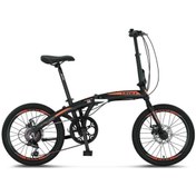 Resim Ümit ÜMİT 2037 FOLDING-2D KATLANIR BİSİKLET 20 JANT 6 VİTES SİYAH ANTRASİT GOLD 