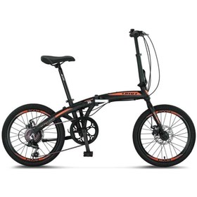 Resim Ümit ÜMİT 2037 FOLDING-2D KATLANIR BİSİKLET 20 JANT 6 VİTES SİYAH ANTRASİT GOLD 