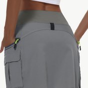 Resim Kadınlar İçin Yüksek Bel Atletik Etek-Pantolon - Hızlı Kuruyan Spor, Yürüyüş ve Golf Pantolonu - Fermuarlı Cepli Çok Cepli Outdoor Şort-Etek - Trekking, Günlük Kullanım için - Saydam Olmayan Kumaş (Elde Yıkanabilir), Yüksek Teknoloji Tasarım, Dayanıklı Spor Giyim, Antrenman Eteği, Sportif Desen, Hafif Malzeme, Fitness Tutkunları 