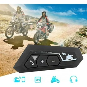 Resim Bluetooth 5.0 Motosiklet Mikrofonu Uyumlu Kask Için Kulaklık Intercom Bluetooth Interkom 