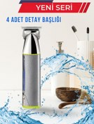 Resim Runsales Dn 7513 Seramik Dijital Şarj Göstergeli ve Ayarlanabilir Başlıklı Tüm Vücut Tıraş Makinesi 