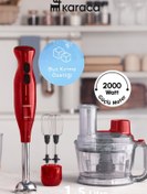 Resim Karaca Pro Çok Amaçlı Mutfak Robotu 6 In 1 Güçlü Motor 2000 W Blender Seti 