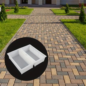 Resim Bahçe dekorasyonu için Kendin Yap Yol Oluşturucu, 20cm X 10cm X 6cm, Tekrar Kullanılabilir Dış Mekan Kalıp 