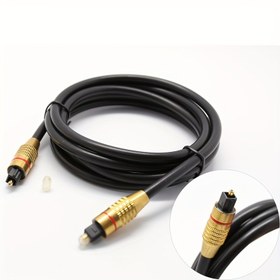 Resim OD6.0 Spdif Dijital Optik Fiber Ses Kablosu, Kare Ağızlı Koaksiyel TV Amplifikatör Ses Optik Fiber Kablosu (1m) 