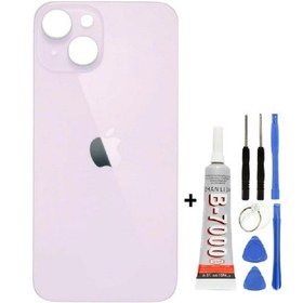 Resim Apple Uyumlu iPhone , , 13 Arka Kapak Cam +yapıştırıcı B700 + Tamir Seti Pembe Pembe 