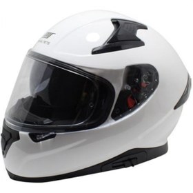Resim MTS M-917 Snake Kapalı Güneş Vizörlü Kask (beyaz) 
