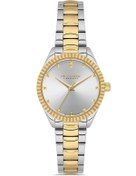 Resim Dice Kayek DK.1.AG1402.03 Çelik Kordon Çelik Kasa 5 ATM Suya Dayanıklı Metalik-Altın Renk Kadın Kol 