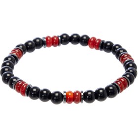 Resim Siyah Onix-Akik Erkek Bileklik - E1BLK0410451-D62 