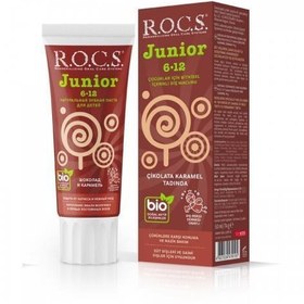 Resim Rocs Junior 6-12 Yaş Çikolata- Karamel Diş Macunu 60 ml 