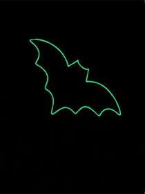 Resim Yarasa Pleksi Neon Tabela Yeşil 